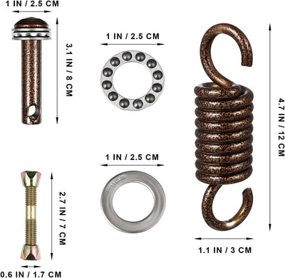 Cabilock Strapazierfähiges Hängematten-Set für Hängestühle, Hardware-Set, Hängematte, Federhaken, Hä