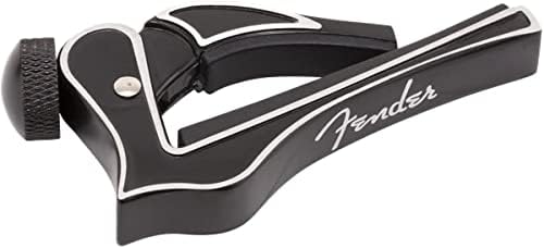 Fender© Bullet Tuner, black & Dragon Guitar Capo – Handlich & geeignet für jeden Spieler – Schwarz B
