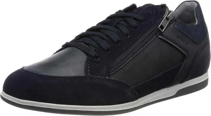 Geox Herren U RenanSneaker 44 EU Blau Navy 4, 44 EU Blau Navy 4