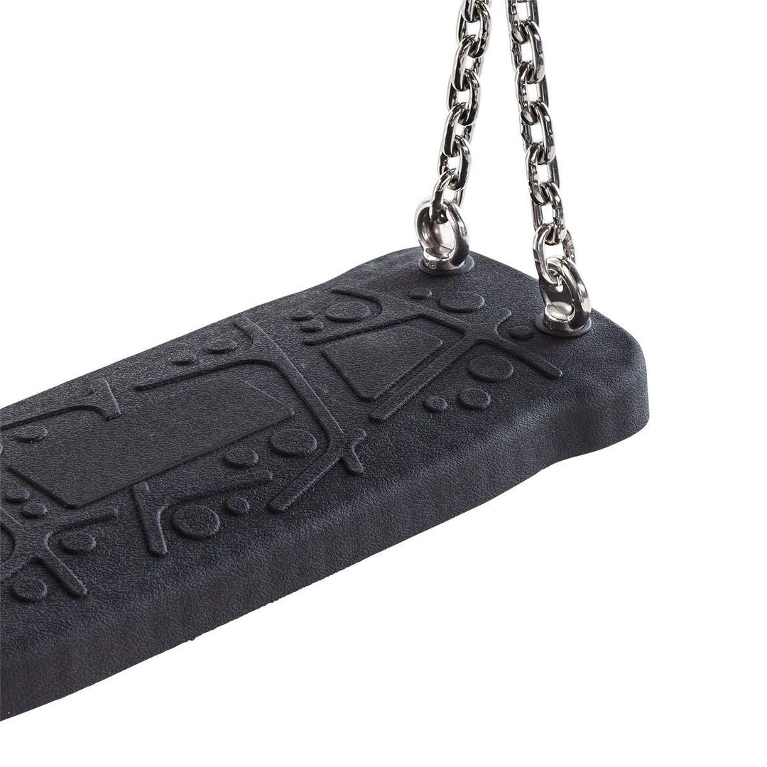 Schaukelsitz Style L schwarz, Kette:250 cm verzinkt, 250 cm verzinkt