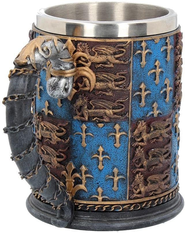 Nemesis Now Mittelalter Bierkrug 14 cm blau