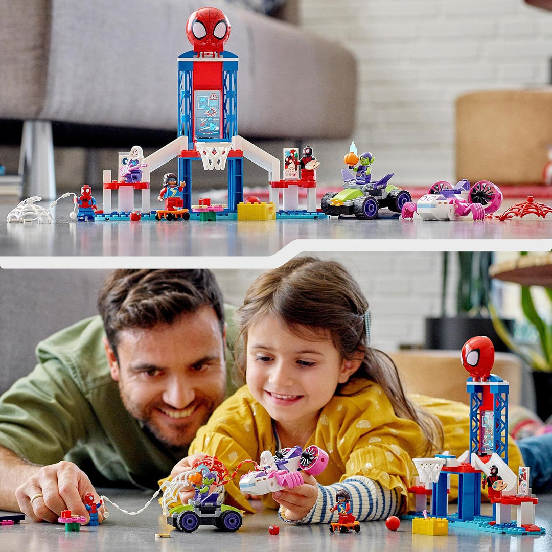 LEGO 10784 Marvel Spidey und Seine Super-Freunde, Spider-Mans Hauptquartier, Spielzeug zum Bauen ab