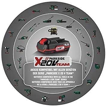 park side Parkside Akku X20V Team 2Ah und Ladegerät mit Active Cell Balancing