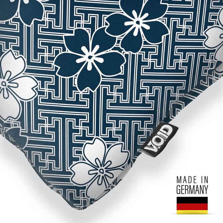 VOID Japan Blumen Muster Kissenbezug Kissenhülle Sofakissen Kissen Deko Outdoor-Kissen Dekokissen, K