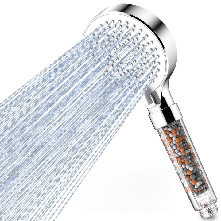Magichome Duschkopf mit Filter, Hochdruck Handbrause 5 Strahlarten + 3 Pack Duschkopf Filter Beads