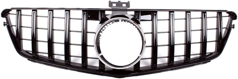 Gangying W204 Kühlergrill, GTR GT Style Frontgrill für Mercedes C-class W204 S204 C180 C200 C250 C30