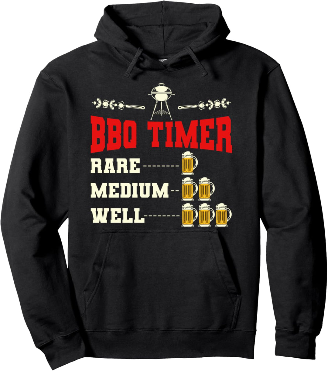 Bier Grillparty Barbecue Grillmeister BBQ Lustiges Grillen Pullover Hoodie