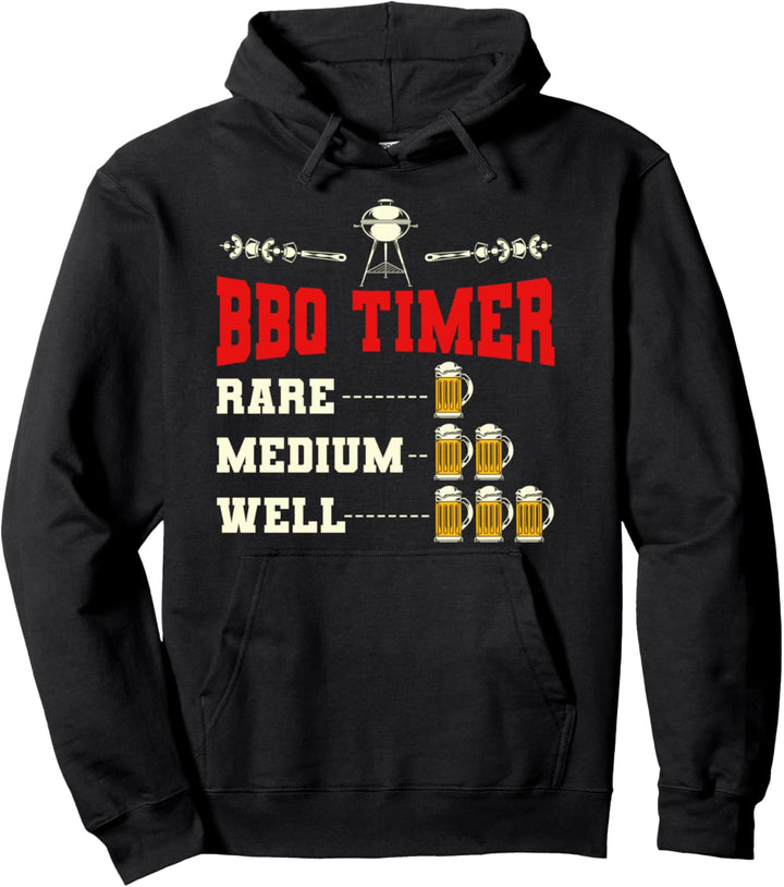 Bier Grillparty Barbecue Grillmeister BBQ Lustiges Grillen Pullover Hoodie