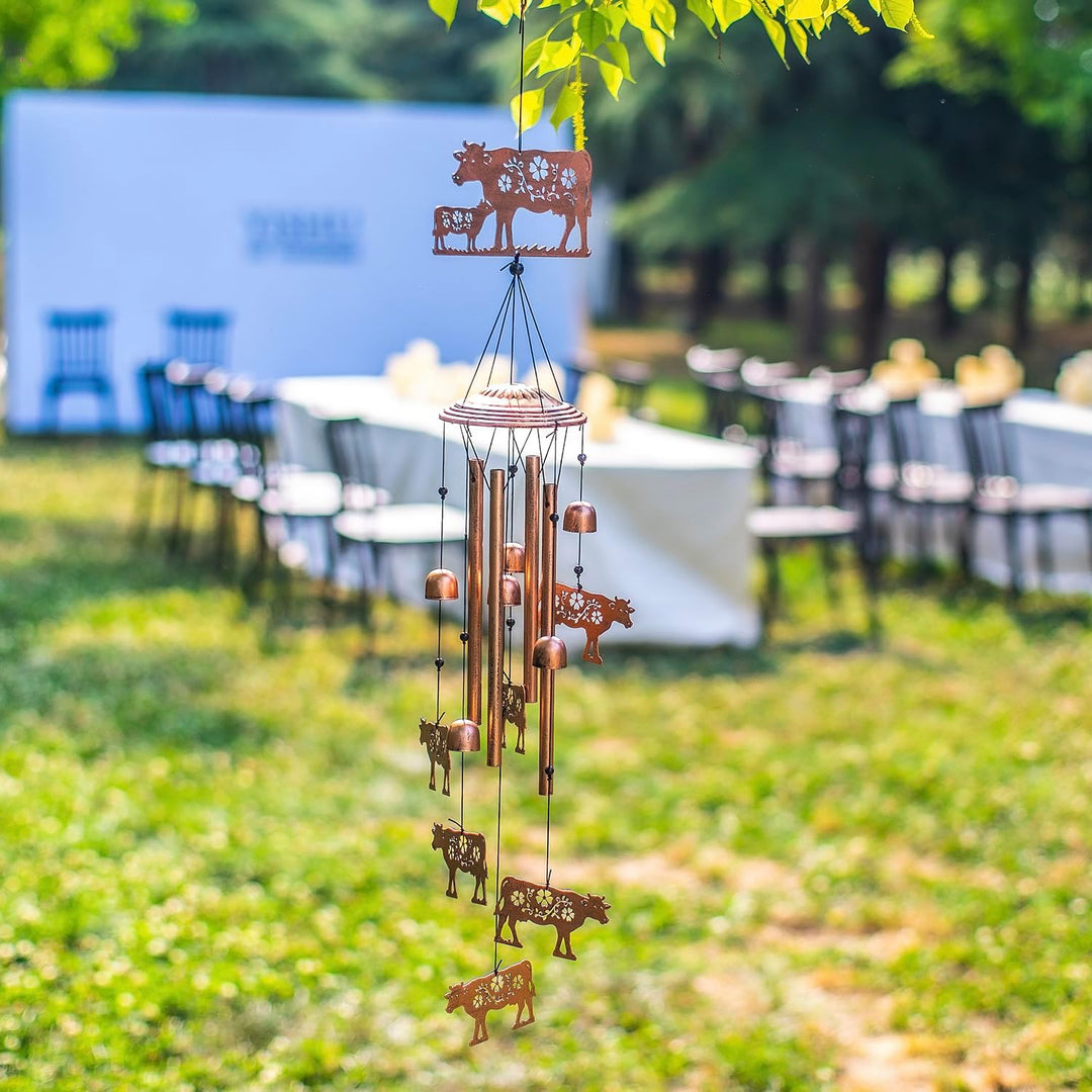Windspiel mit Kühen, Geschenke mit Kühen für Frauen/Männer/Mutter/Frau/Oma, Geburtstagsgeschenk, Ged
