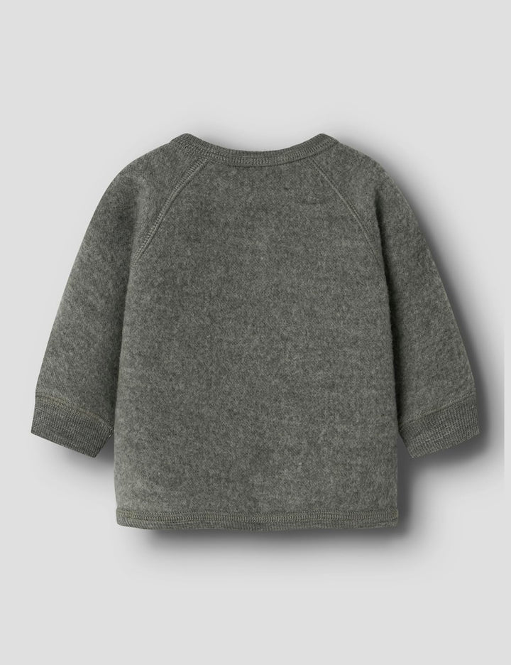 NAME IT Boy Strickjacke Merinowoll 68 Mulled Basil, 68 Mulled Basil