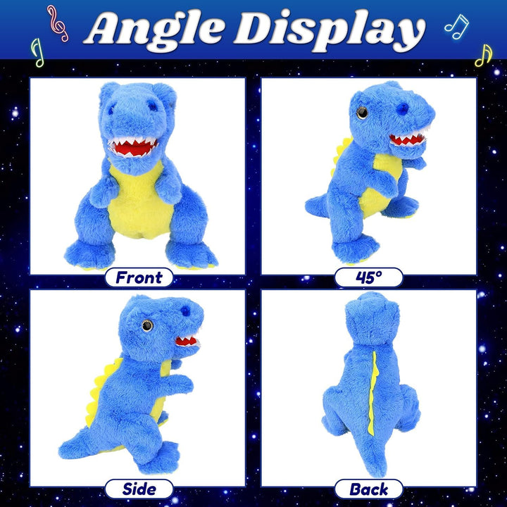 Blau Dinosaurier LED Plüschtier mit Licht up Plüsch T-Rex Plüschtiere Spielzeug, Dino Kuscheltier St