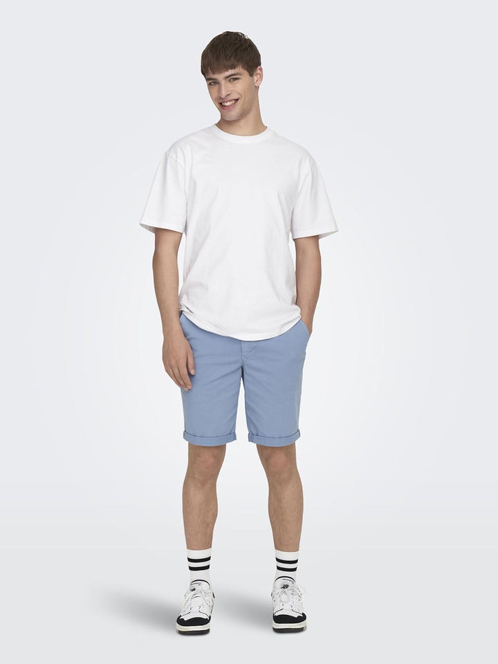 ONLY & SONS Male Chino Shorts ONSPETER Normal geschnitten Shorts S Mountain Spring, S Mountain Sprin