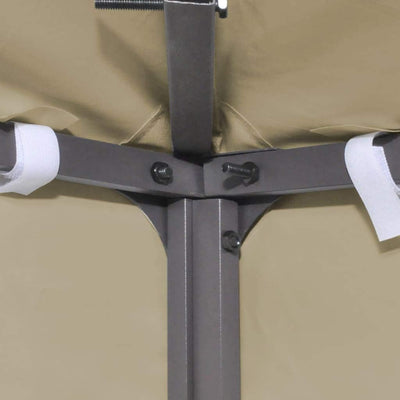 yorten 2-Stufiges Pavillondach Ersatzdach Pavillon Dach mit PVC-Beschichtung Wasserdicht 310 g/m² 4