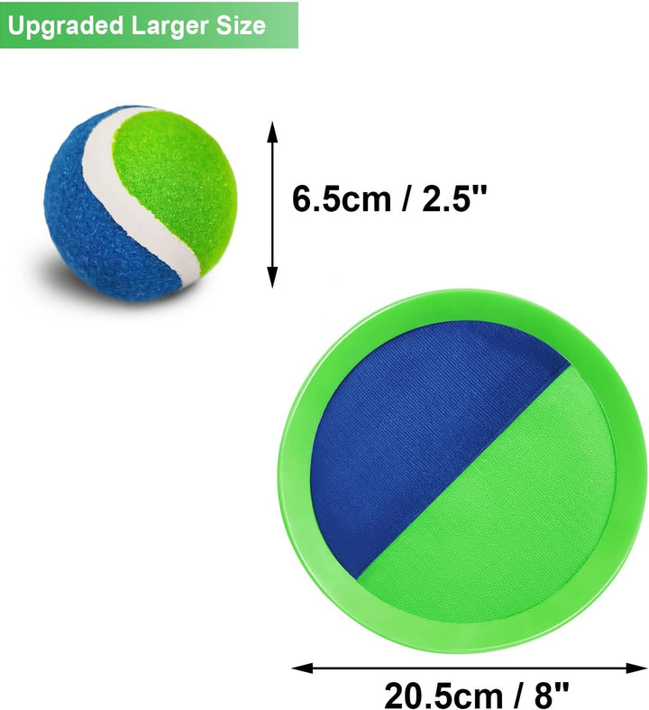 Jalunth Klettballspiel Klettball Strandspielzeug Strandspiele Wurfspiel Kinder Erwachsene Garten Out