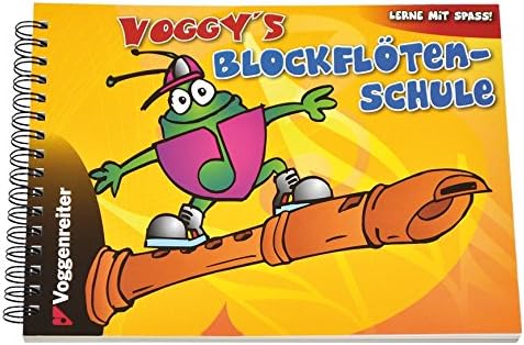 HOHNER HOB9565 Blockflöte, Musica Line, deutsch, zweiteilig, Birnbaum hell &amp; Voggy&