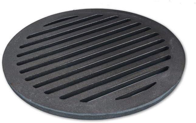 Grillrostprofi Ascherost - Feuerrost - Kohlerost - Kaminrost in Premium-Qualität, Gusseisen, rund, D