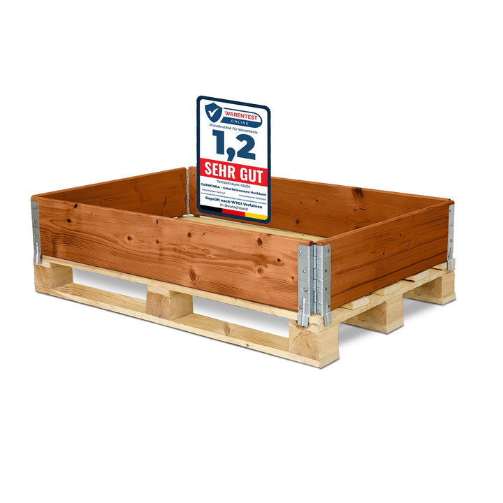Holzaufsatzrahmen für Palette Aufbewahrungskiste aus Holz Palettenaufsatzrahmen Holzkiste (ohne Pale