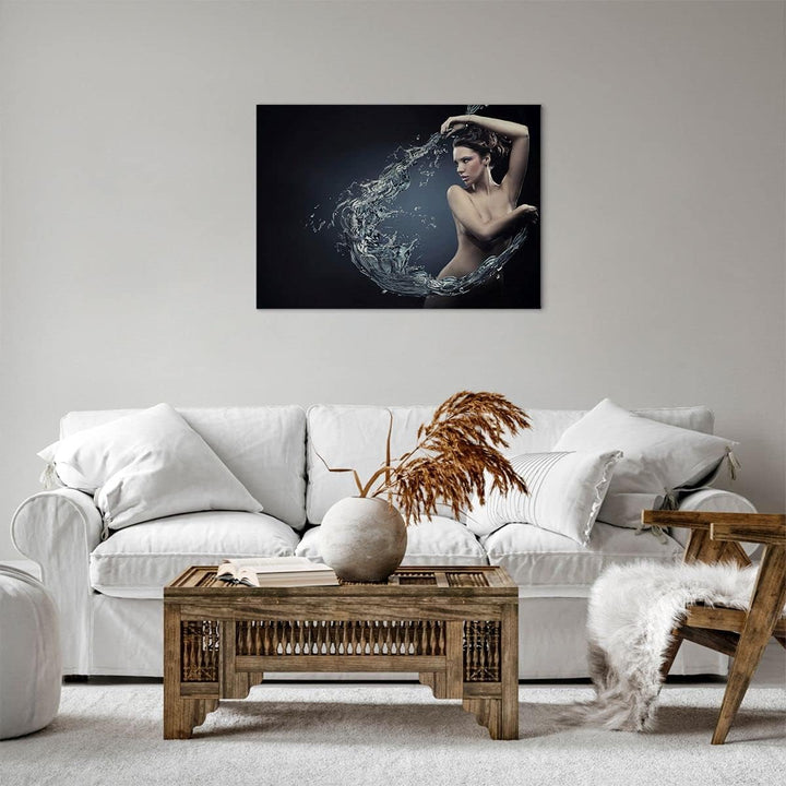 Bilder auf Leinwand Weiblich modell posieren schön Leinwandbild 70x50cm Wandbilder Dekoration Wohnzi