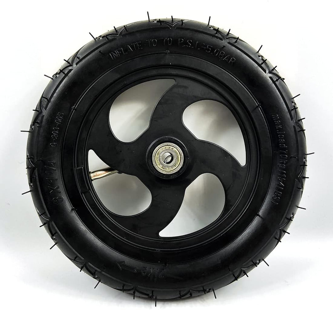 8 "Pneumatische Rad mit Schlauch für Kick Scooter Scooter Radgrösse 8x1 1/4 Aluminiumlegierung Hub 3