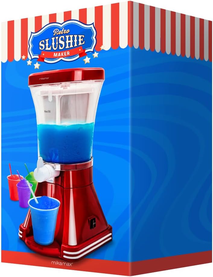 MikaMax - Retro Slushie Machine - Slush Maschine - Slush Eis Maschine - Retro