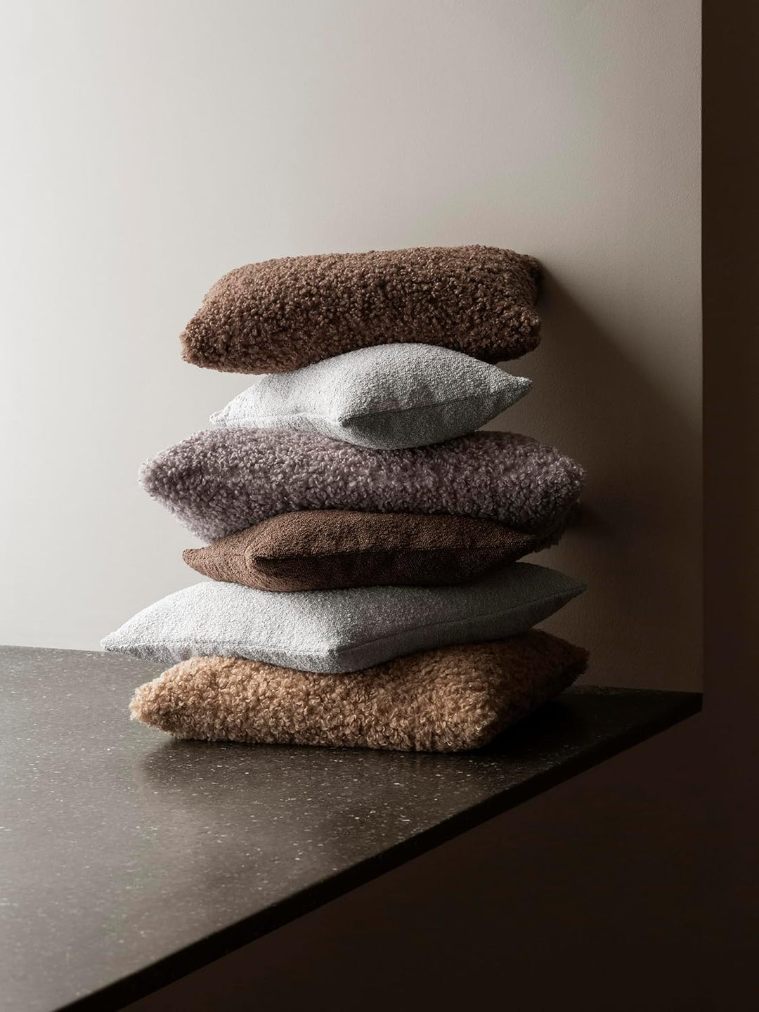 Blomus Kissenbezug Boucle, Kissenhülle für Kopf- oder Sofakissen, Moonbeam, 50 x 50 cm, 66586 Moonbe