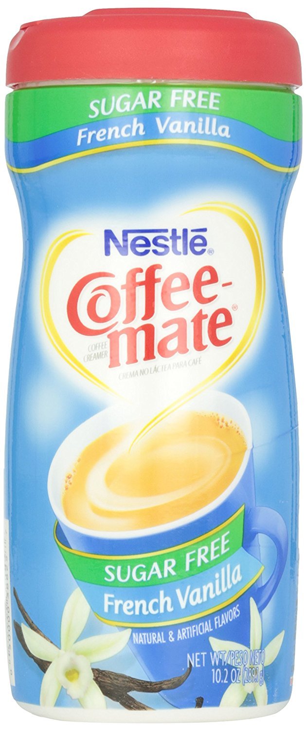 COFFEE-MATE Coffee-Mate zuckerfreies Pulver, französische Vanille, 10,2 oz von Nestle USA – 2er-Pack