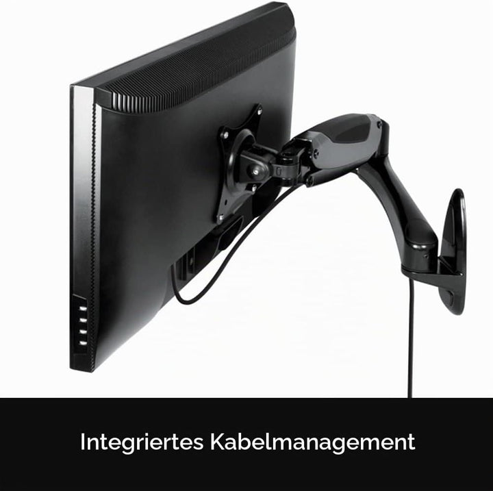 ARCTIC W1-3D - Monitor Halterung mit Gaslifttechnik, Monitorarm zur Befestigung an der Wand, für bis
