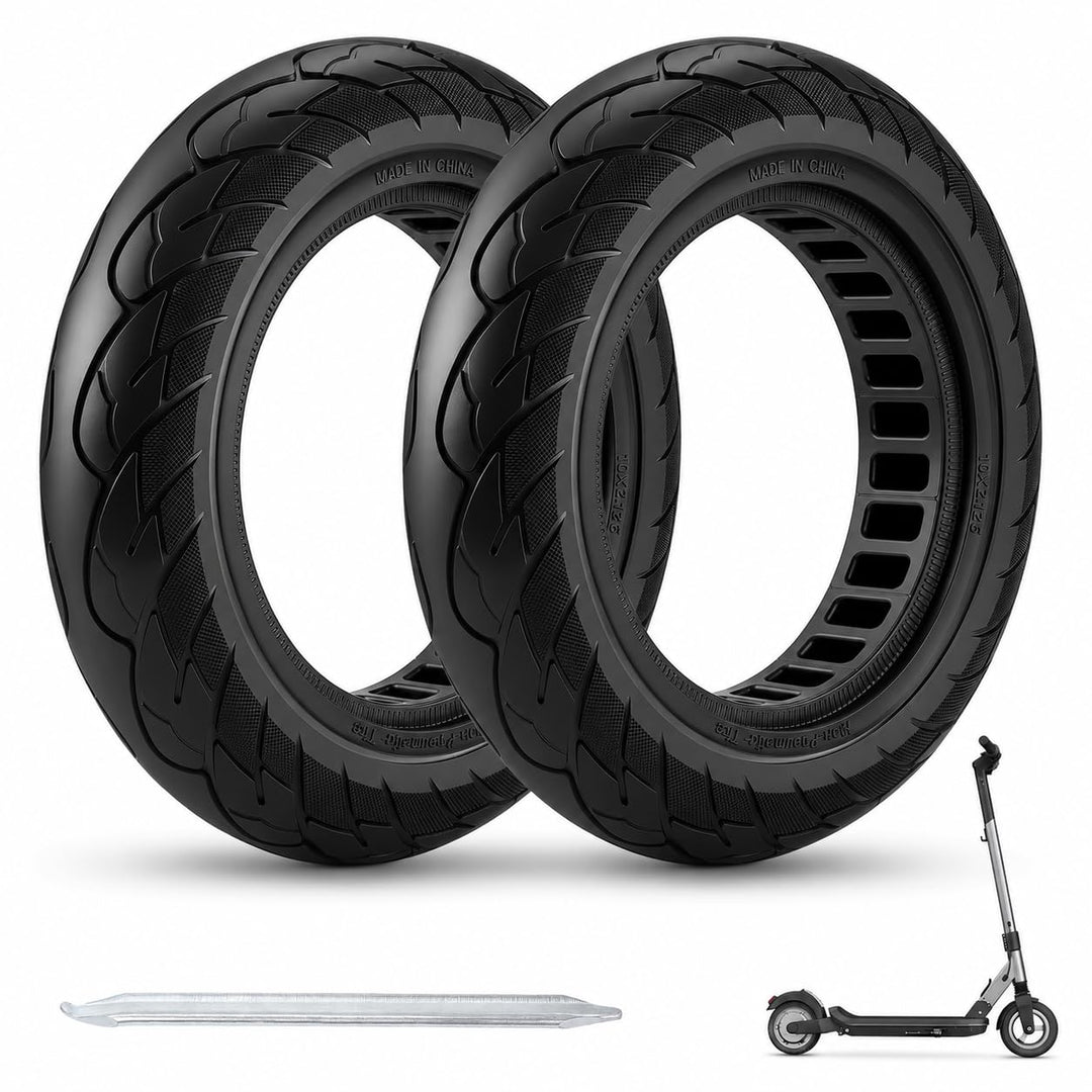 COASTA 2 Stück 10x2.125 Solid Reifen Schlauchloser - Passend für Vollgummireifen für Xiaomi 4Pro/4Li