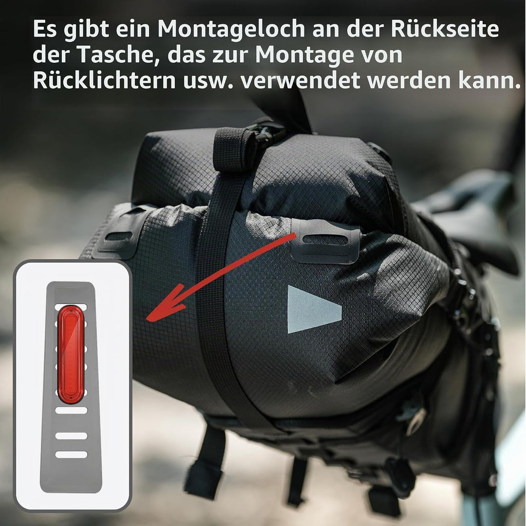 Rhinowalk Fahrrad Satteltasche Wasserdicht 14L Fahrradtasche Sitztasche Aufbewahrungstasche für Outd