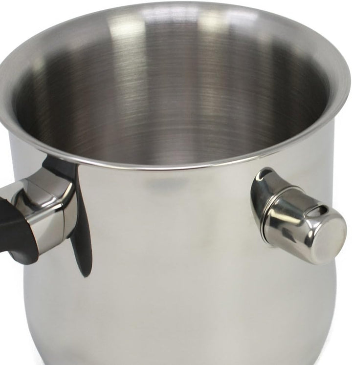 com-four® Milchtopf mit Schüttrand/Simmertopf 1,2 Liter, doppelwandig, spülmaschinengeeignet