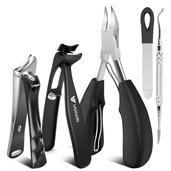 5-in-1 Nagelknipser Set – Professionelles Fusspflege-Set für Dicke Zehennägel, Eingewachsene Nägel,