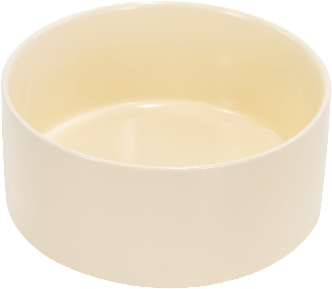 SPUNKYJUNKY Keramik Hundenapf Fressnapf Futternapf Katzennapf Napf für Katzen und Hunde (850ml, Beig