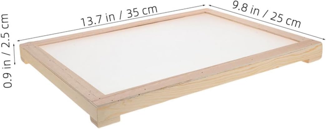Homoyoyo 2 Stück Rechteckiges Holztrockengestell mit Belüftetem Design und Stapelbarer Funktion zum