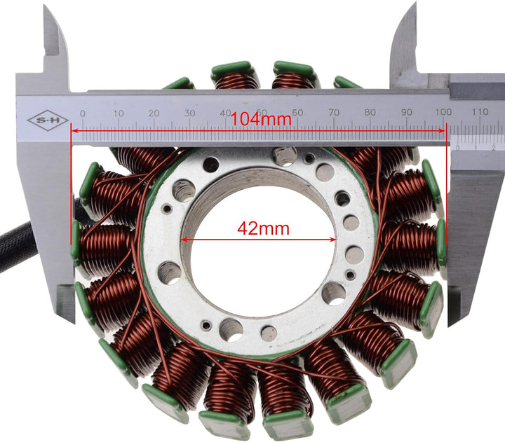 GOOFIT 18 Spule Draht Motorrad Magneto Stator Spule zündung Generator Motorzubehör Ersatz für Kawasa