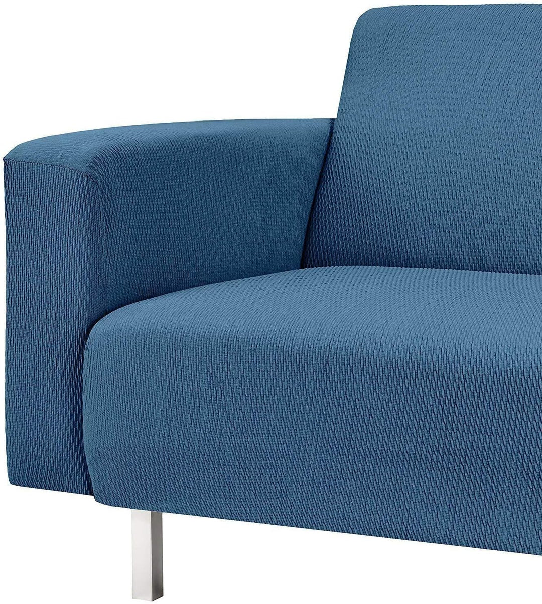 Martina Home - Sofabezug für Chaise Longue, Modell Túnez, Stoff, Blau (Azafata), kurzes Eckteil rech