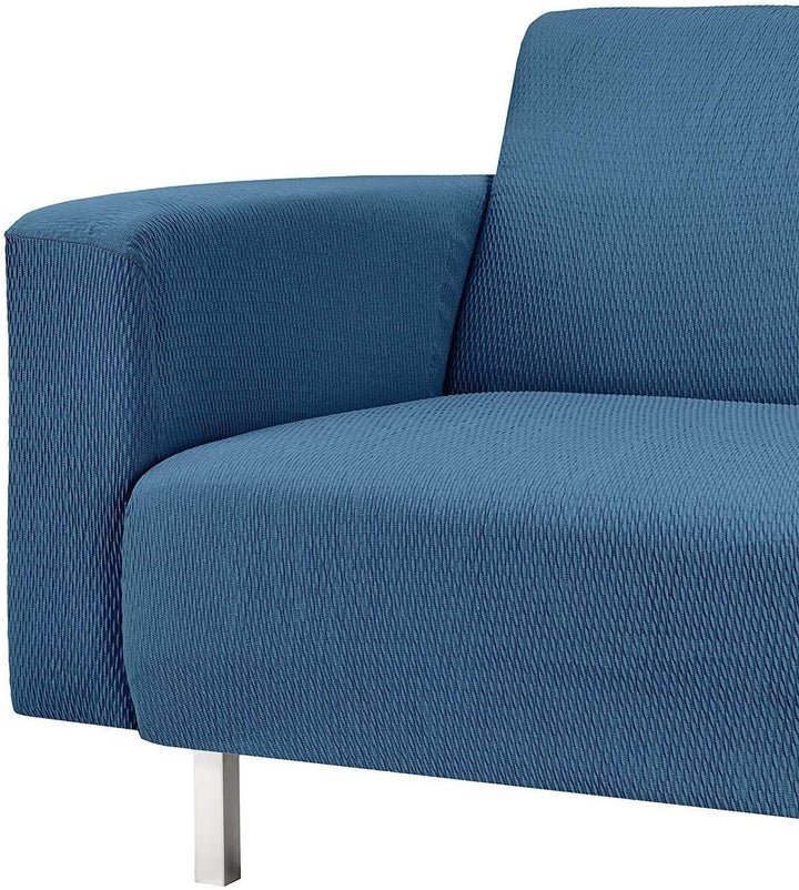 Martina Home - Sofabezug für Chaise Longue, Modell Túnez, Stoff, Blau (Azafata), kurzes Eckteil rech