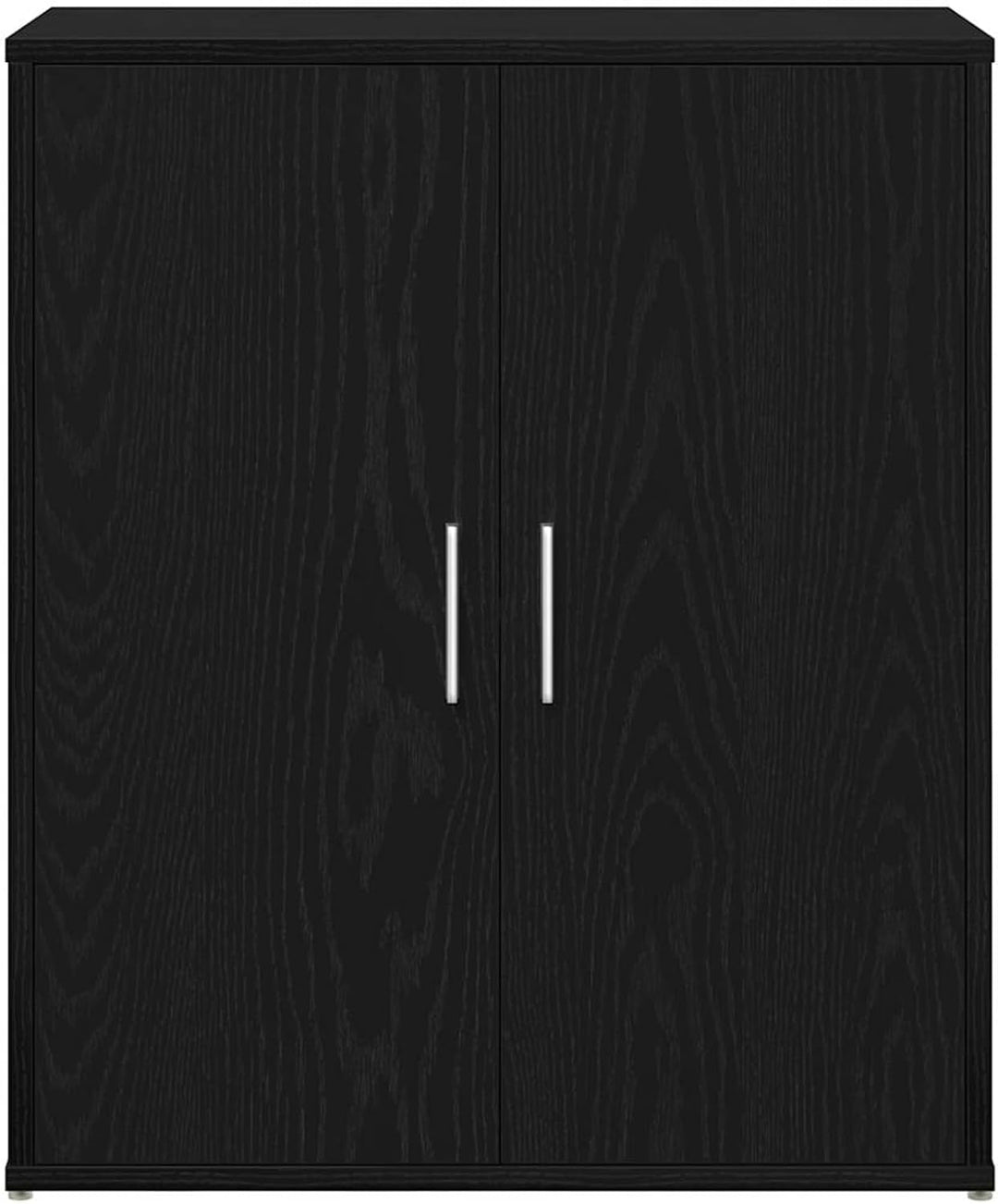 Homgoday Sideboard Schwarze Eiche 60x31x70 cm Holzwerkstoff Anrichte Model869143