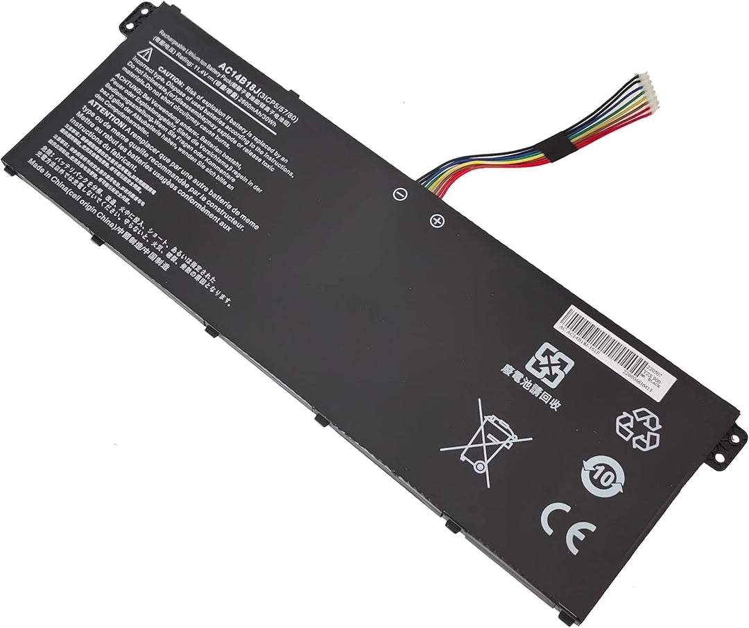 FengWings® AC14B13J AC14B18J Akku 11.4V 2600mAh, Kompatibel mit Acer Chromebook 11 CB3-111 CB5-311 /