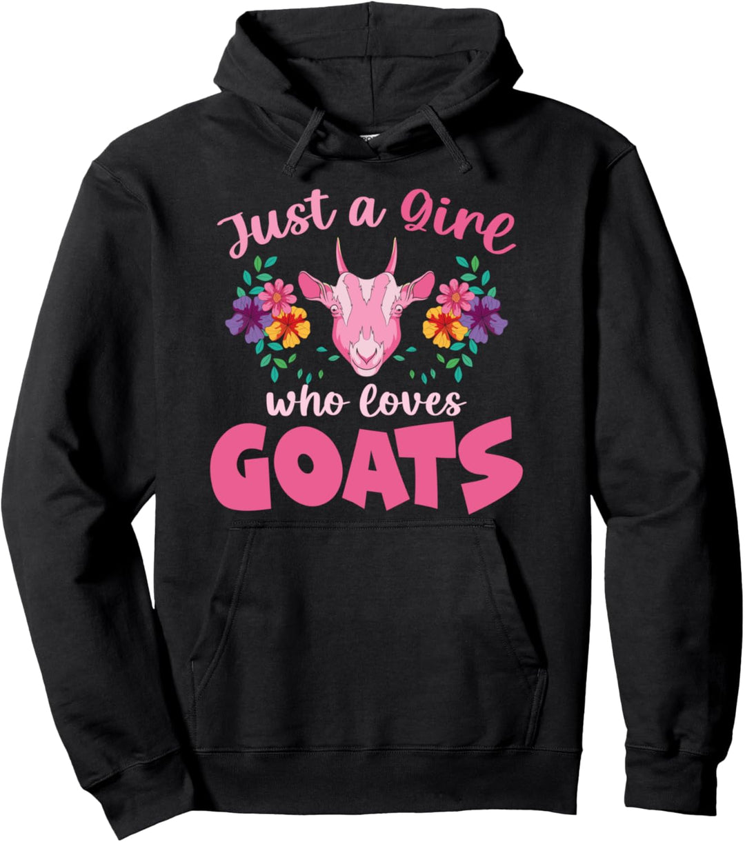 Bauernhof Tier Ziegen Bauern Süsse Ziege Mädchen Pullover Hoodie