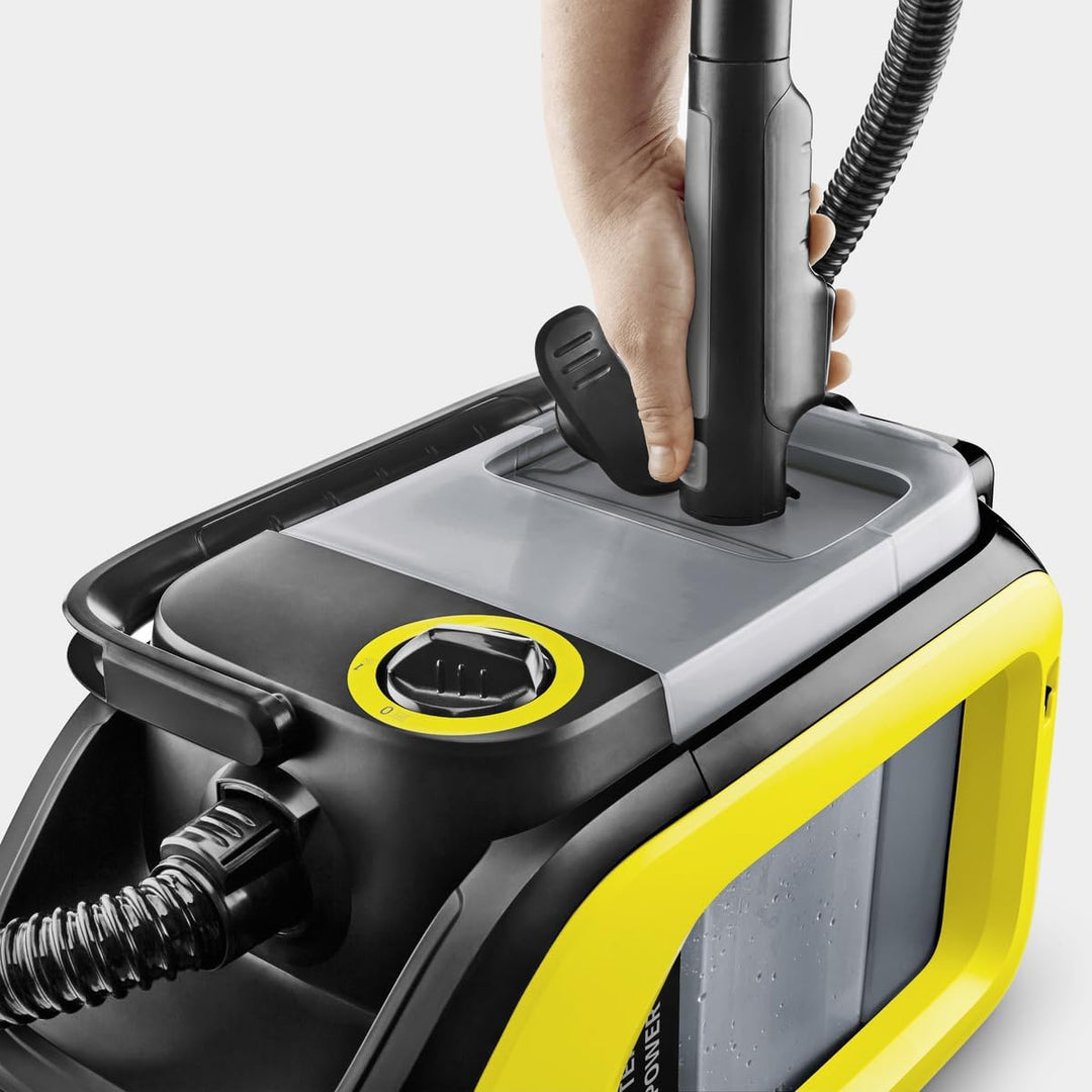 Kärcher SE 3-18 Compact Akku-Waschsauger (Integrierter Sprühschlauch, extra Wasch- und Fugendüse zur