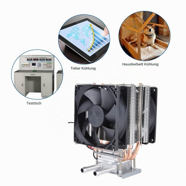 Ventilator, DC 12 V, Peltier-Modul, Halbleiter-Kühlung, thermoelektrischer Kühler, Peltier-Kühlgerät