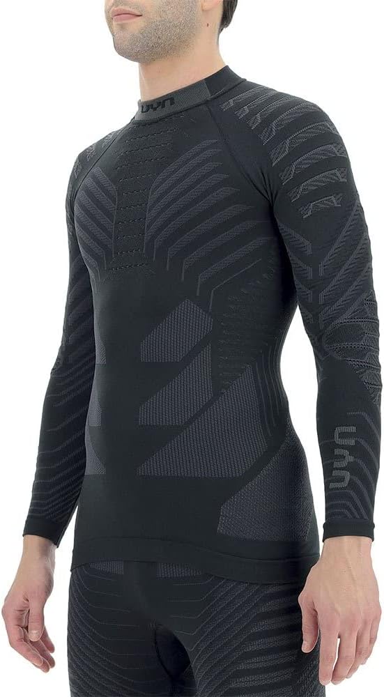 UYN Herren Resilyon Langarmshirt (1er Pack) XL Black/Anthracite, XL Black/Anthracite