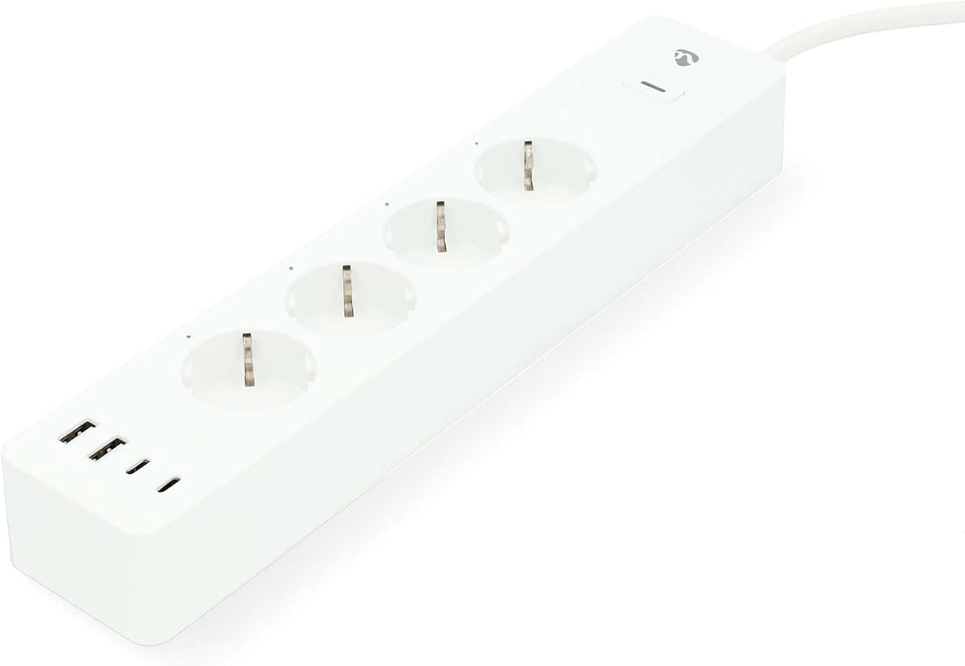 Nedis SmartLife Power Strip - Wi-Fi - Hybrid (CEE 7/7) / USB A/USB-C - 16 A - 3680 W - 2.00 m - 0-55