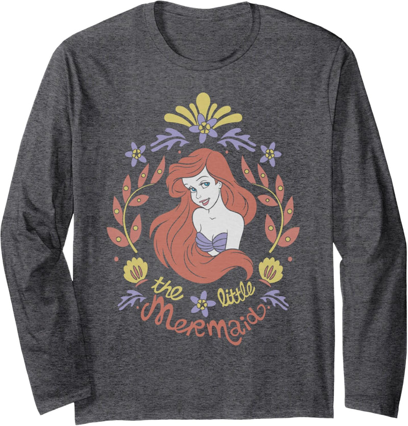 Disney The Little Mermaid Ariel Retro Portrait Langarmshirt