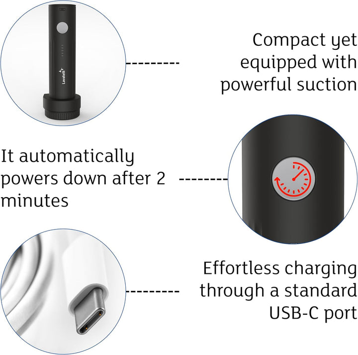Lavatelli Vakuumbeutel Set USB-C – Vac-U-Set, Kabellose Pumpe + 2 Beutel 40×60 cm | Platzsparend für