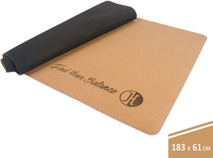 JUCKER HAWAII Balance Board Matte Kork & Kautschuk 183 x 61 cm x 0,2 cm Anti-Slip (rutschfest) Trick