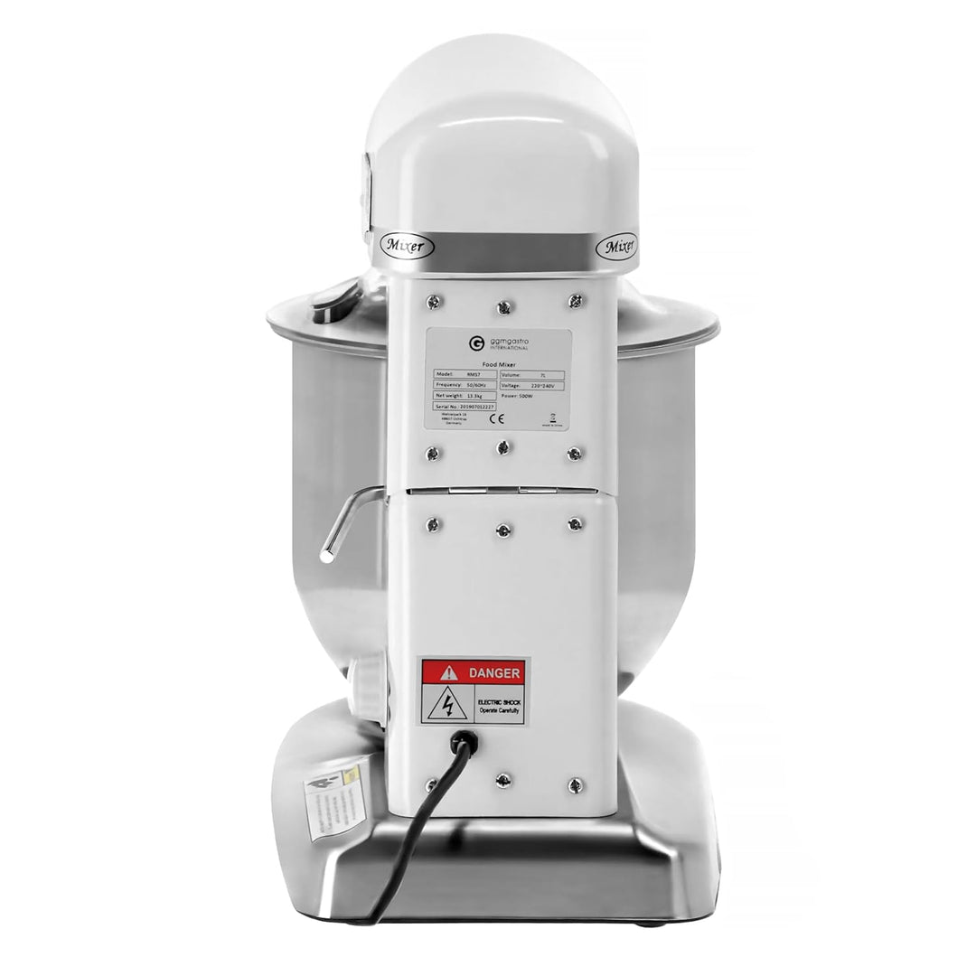 GGM Gastro Planetenrührwerk - Rührmaschine - 7 Liter - 500 W - 240 V - Geeignet für Teig, Creme, Eie