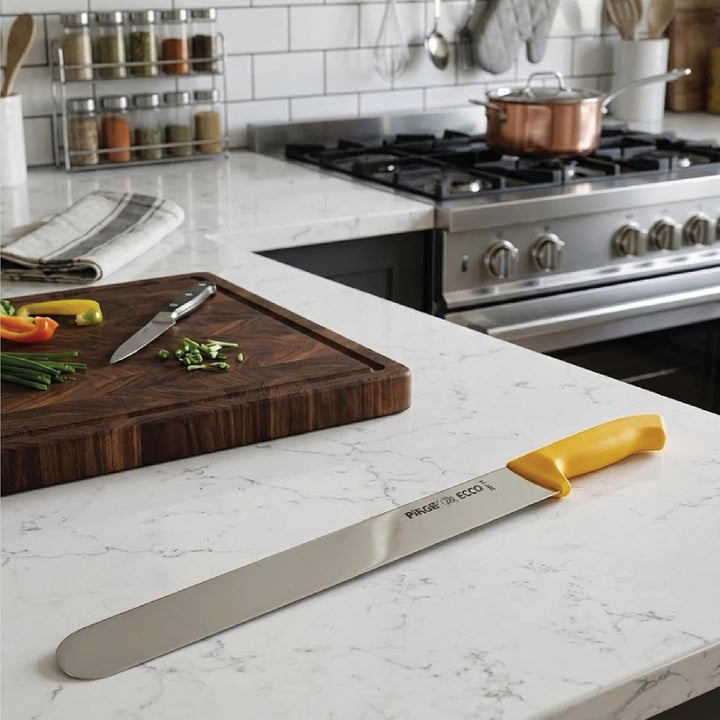 Pirge Ecco Dönermesser 55 cm Gelb - Aufschnittmesser - Schärfstes Döner Langmesser - Schneidemesser