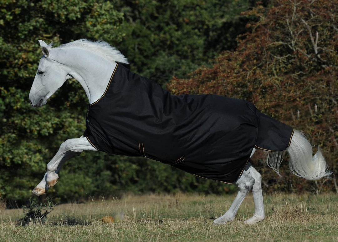 Kerbl Bucas IrishTurnout Pferdedecke Extra 300g, 120 SW/Gold, 120