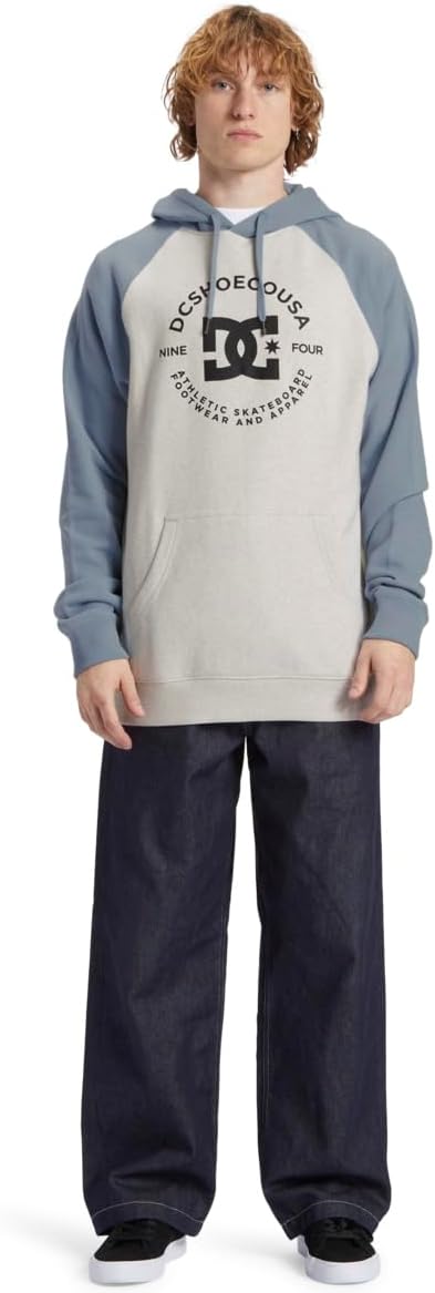 Dcshoes Herren Dc Star Pilot Raglan Ph Sweatshirts (1er Pack) L Snow Heather/Ashley Blue, L Snow Hea